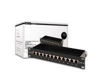 Digitus Patch panel 10" 12 portów, kat.6, S/FTP, 1U, wspornik kablow - 1380471 - zdjęcie 4